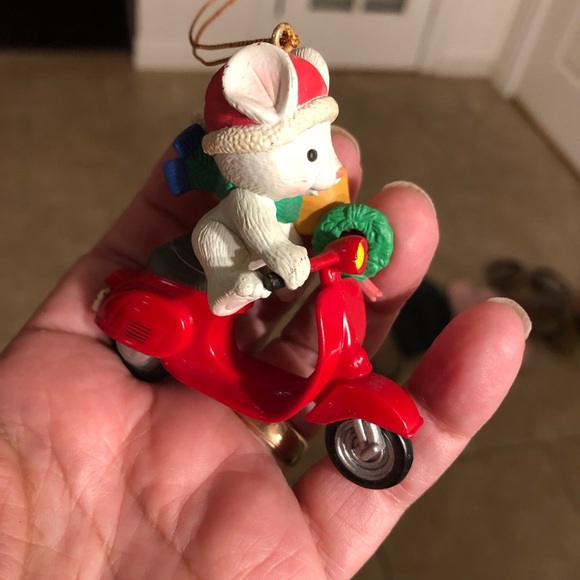 Lustre Fame Christmas Ornaments Owl Pencil Sled & Mouse on a Scooter + 2 more - Picture 11 of 11